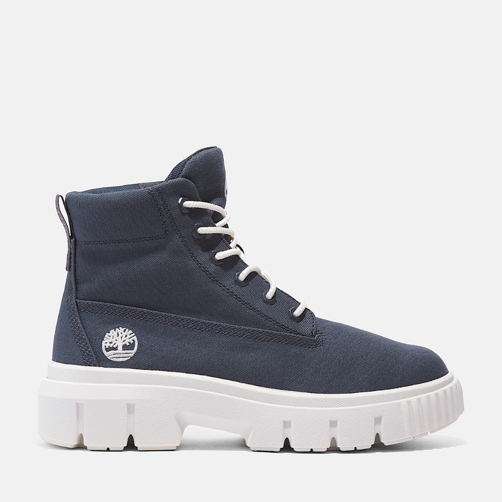 Timberland Navy Lace Up Boots